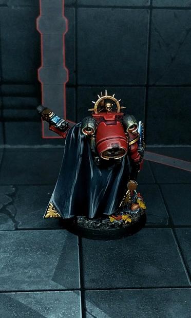 Rear of a Blood Angels Jump Captain.