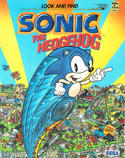 The cover of Sonic the Hedgehog Look and Find