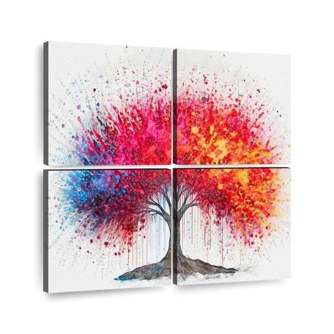Ink Splatter Magic - Red Tree  Art by Olena is a colorful and creative tree ink painting with a textured painting style. The subject of this artwork is a tree depicted using ink splatters, and the colors used are primarily red, white, and yellow. This wall print captures the magic of ink splattering techniques in a vibrant and captivating way. #inkart #wallart #redtree #creativepainting #inkpainting #artbymagic #colorfultree #texturedpainting #paintsplatter #redart #yellowart #whiteart #inkmagic #wallprint #inkartwork #artistolena  #olenaart