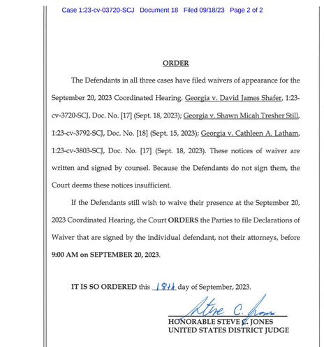 Judge Jone’s order