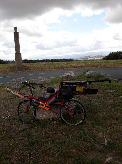Vélocouché solaire pendant une pause recharge.