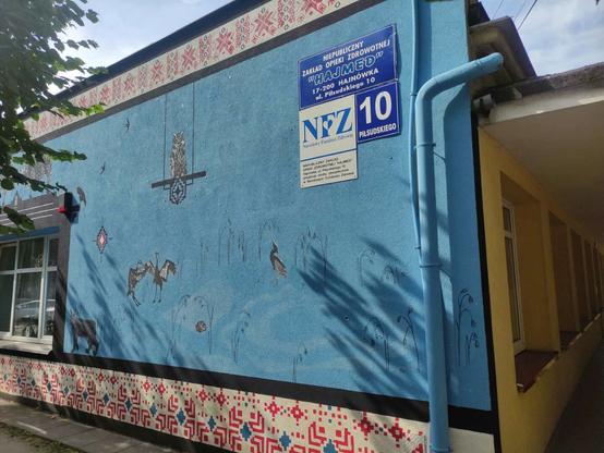Artwork by Mona Tusz in Hajnówka, Poland