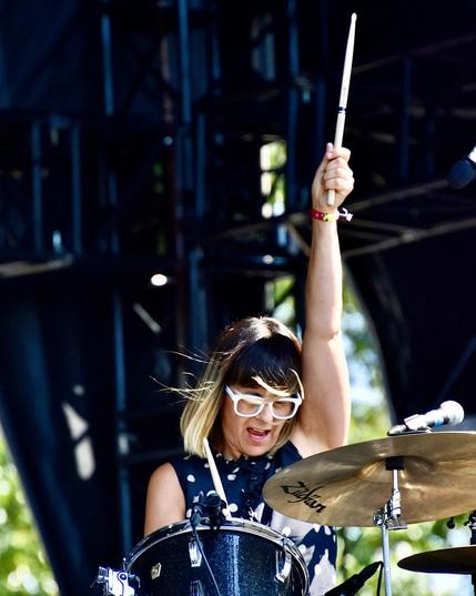 Janet Weiss with Quasi at Riot Fest 2023.