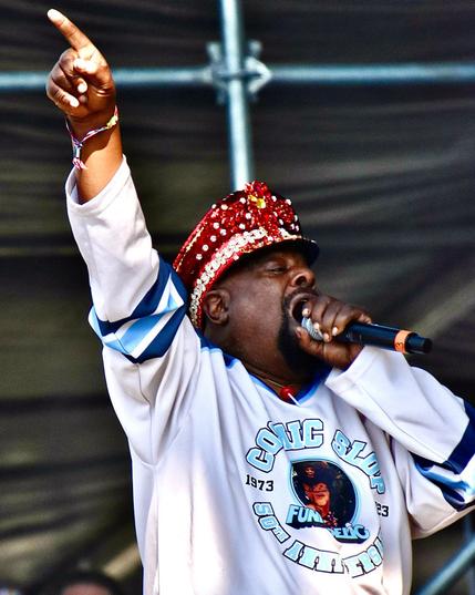 George Clinton with Parliament-Funkadelic at Riot Fest 2023.
