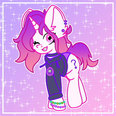 Elusive Purple Winking