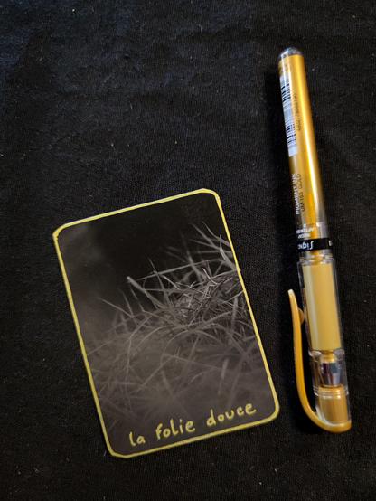 une carte et un stylo