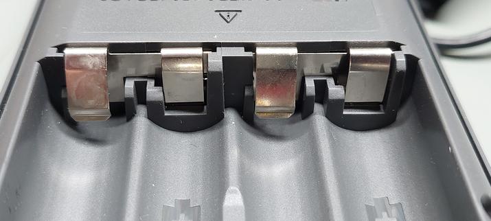 The lower battery terminals. Some look a little bit dull.