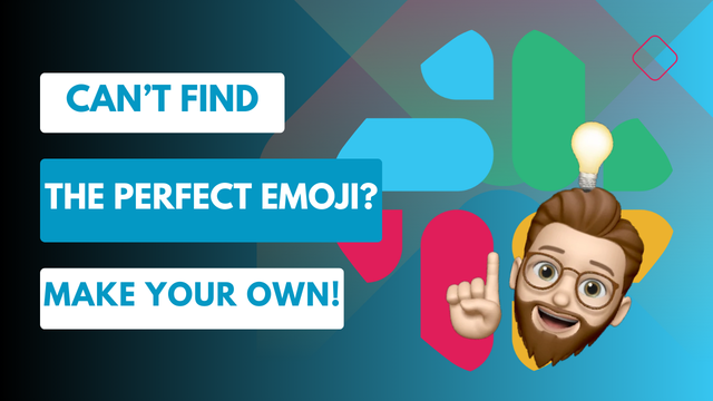 YouTube thumbnail image highlighting the Slack logo with the caption "Can't find the perfect Emoji? Make your own!"