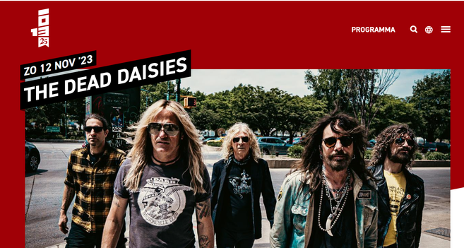 - 12 nov '23
- #thedeaddaisies 
- #poppodium 013
- TICKETS:

🔥https://www.013.nl/programma/7590/the-dead-daisies 🔥
.
.
.
#rockmusic #rock #metal #sethpicturesmusic #sethabrikoos #concert #rockconcert #rockhead #rockband #tilburg #nederland #tour 

🤘✌️