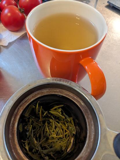 Tea in mug.