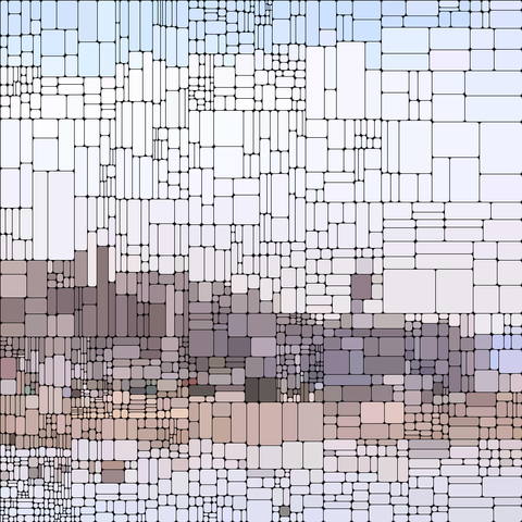 Une image réalisée par programmation avec le langage Processing.