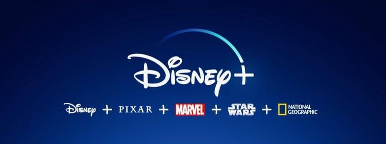 Banner von Disney+ mit Logos der verfügbaren Filmstudios. Foto (c) Disney+.