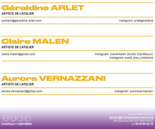 Les artistes de l'atelier Pulpe