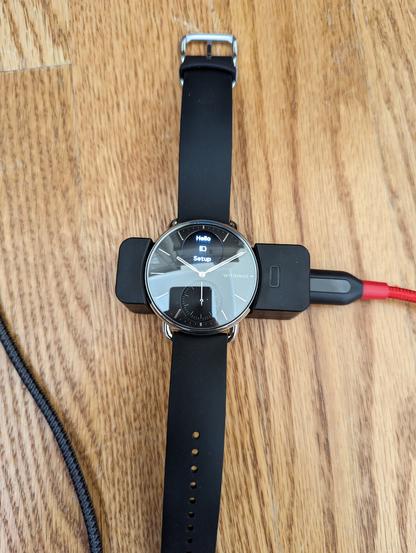 ScanWatch 2 charged with normal USB C cable