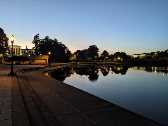exterior twilight Hoyt Lake