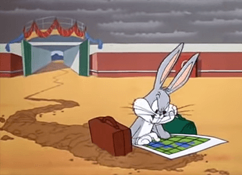 Bugs missing the left turn at Albequerque.