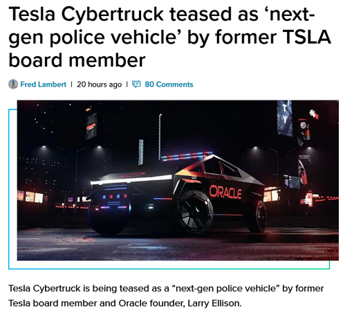 Absolutely delighted with anticipation of the first time a cop gets stuck inside one of these with no power and (allegedly) unbreakable glass.