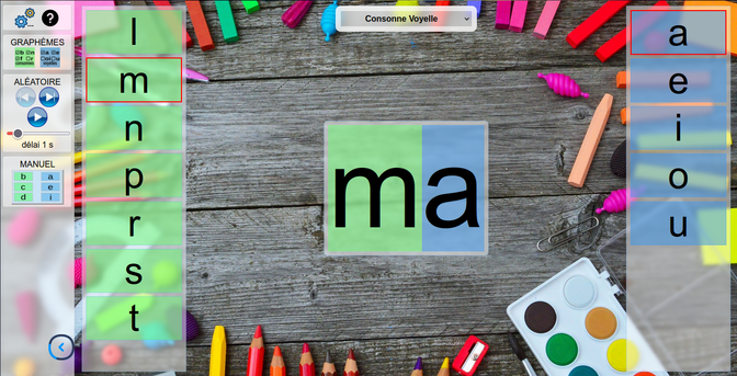 Copie d'écran de la version en ligne de Syllabux.