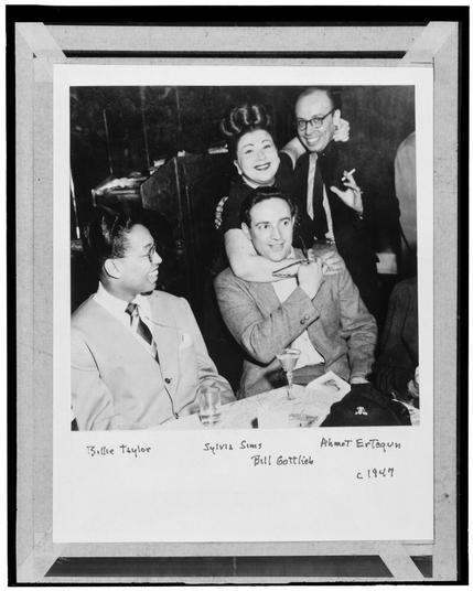 Portrait of Billy Taylor, Sylvia Syms, William P. Gottlieb, and Ahmet M. Ertegun, New York, N.Y., ca. 1947