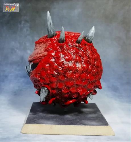 Side view of the Cacodemon sculpt.