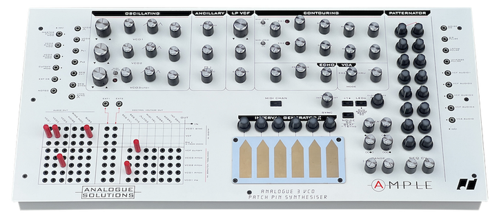 Ample desktop synthesizer (face-plate view)