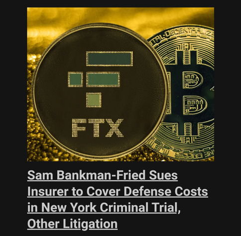 Sam Bankman Fried Sues Insurer