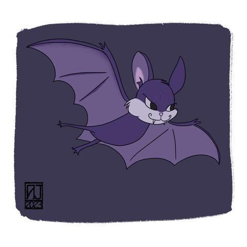 Chuck Jones style bat