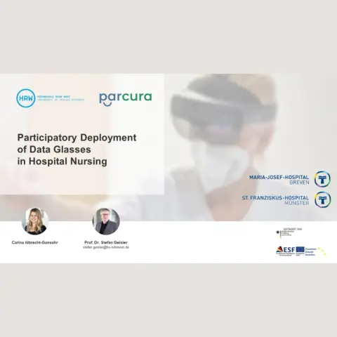 Titelfolie Participatory Deployment of Data Glases in Hospital Nursing