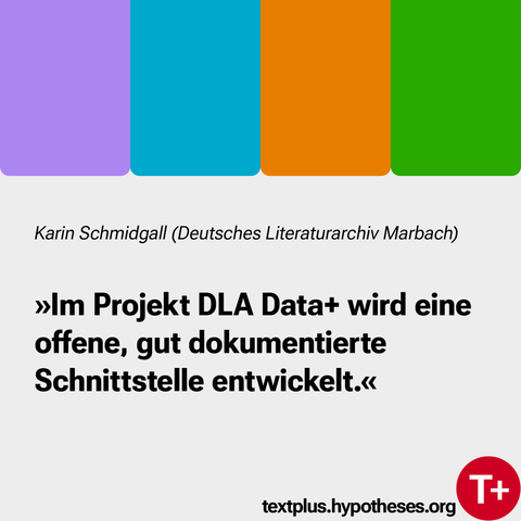 Karin Schmidgall: "Im Projekt DLA Data+ wird eine offene, gut dokumentierte Schnittstelle entwickelt."
