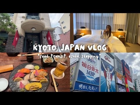 KYOTO, JAPAN VLOG !! - Marufukuro Hotel, Hello Kitty train, Bamboo forest, Osaka
