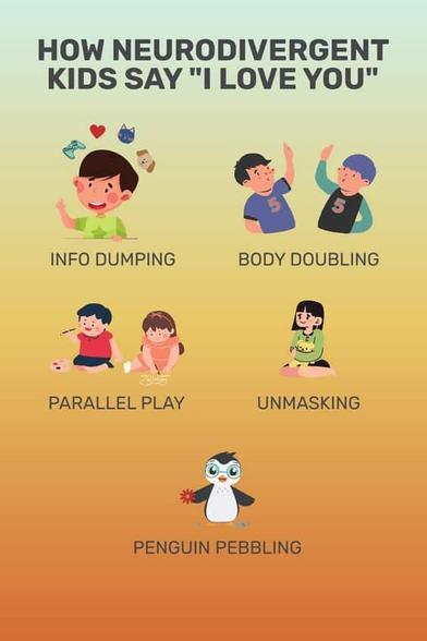 How neurodivergent kids say I love you
