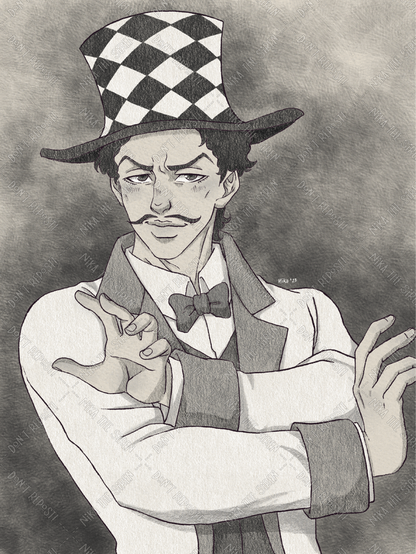 Illustration of William A. Zeppeli from Jojo's Bizarre Adventure part 1: Phantom Blood.