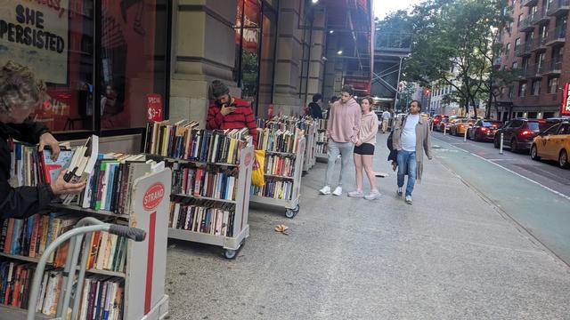 discount racks at the Strand