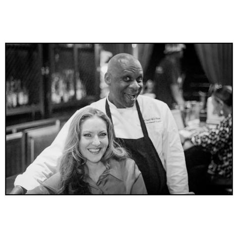 Teresa Goines and Chef Eddie Blyden. Photo by Michelle Kilfeather