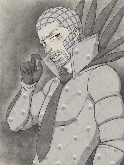 Illustration of Wekapipo from Jojo's Bizarre Adventure part 7: Steel Ball Run