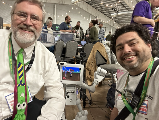 Joe the 3D Printing Professor and I at Rocky Mountain Rep Rap Festival 2023