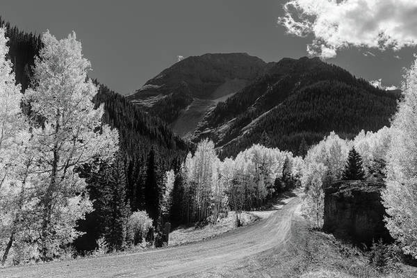 Colorado Back Roads Silhouette in black and white available here:

https://pixels.com/featured/colorado-back-roads-silhouette-norma-brandsberg.html?newartwork=true