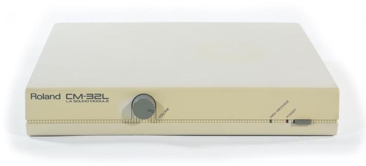 Photo of a Roland CM-32L external music synthesizer.