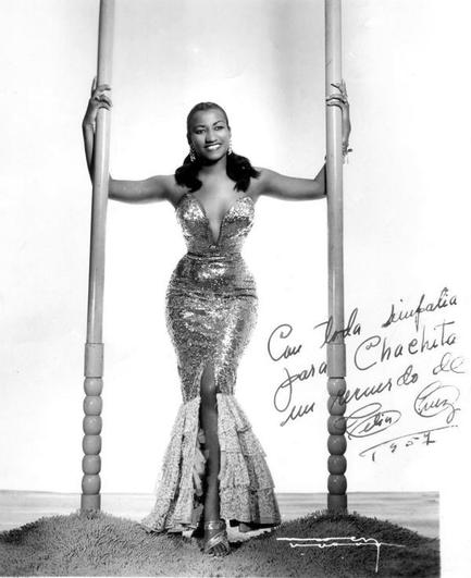 Signed photograph of Celia Cruz