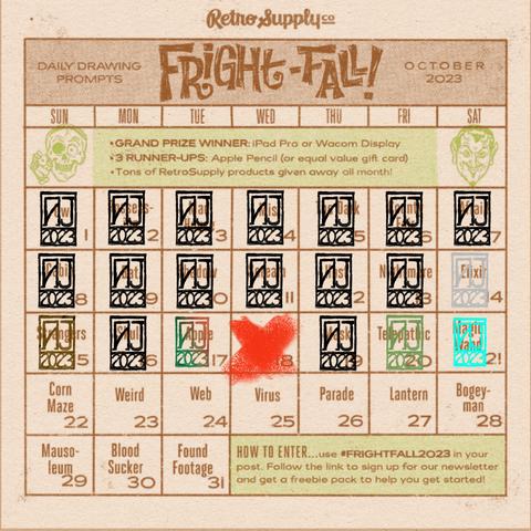 Fright Fall calendar