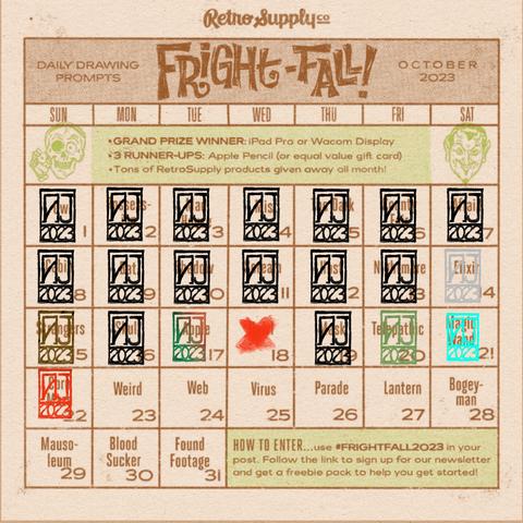Fright Fall calendar
