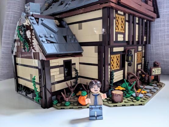 Hocus Pocus Lego set - the side of the cottage and Max