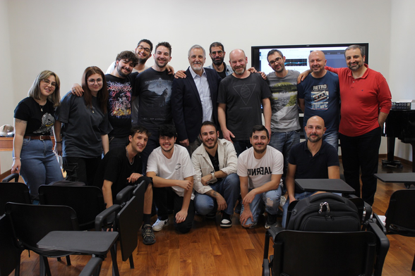 Foto di gruppo, workshop di Oyvind Brandtsegg - Conservatorio di Foggia