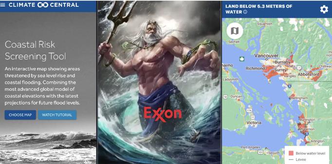 Coastal screening tool snip of Vancouver…looks like half of it will be submerged