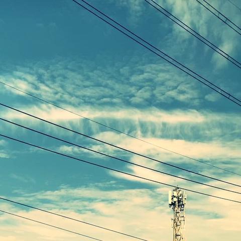 Curious cloud formation that resembled a waterfall