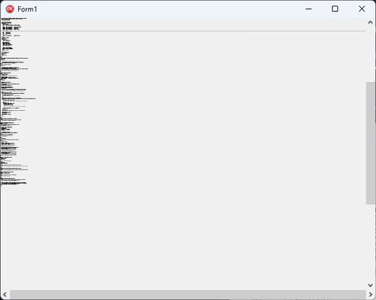 The same editor window with the minuscule.