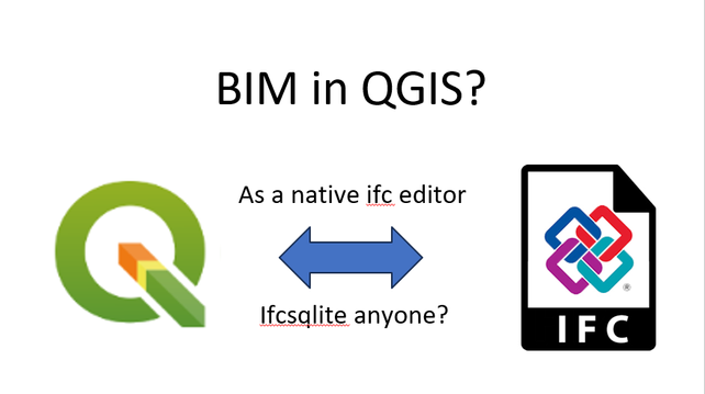 BIM in QGIS? QGIS<>IFC? As a native ifc editor? Ifcsglite anyone?