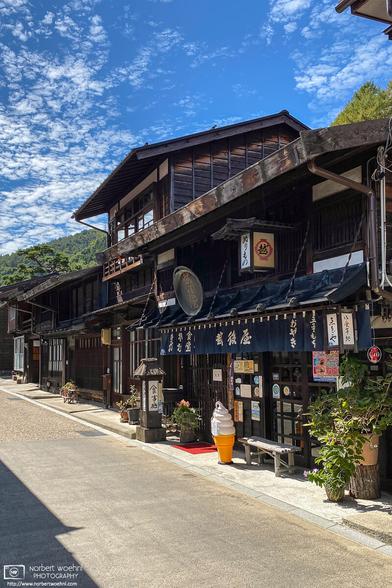 Ice Cream Shop, Narai-juku, Nagano Prefecture, Japan.