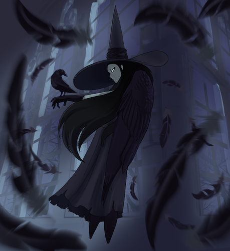 A crow themed witch