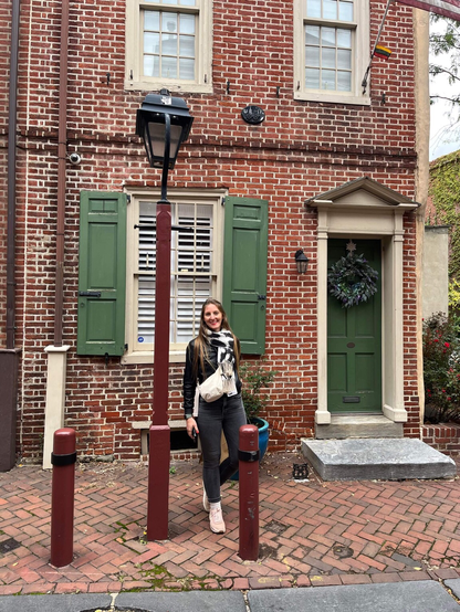 Me in front of an old Philly house
